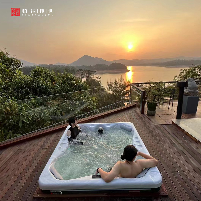 度假泡池P630 别墅温泉度假村 家庭小型温泉池 户外温泉泡池