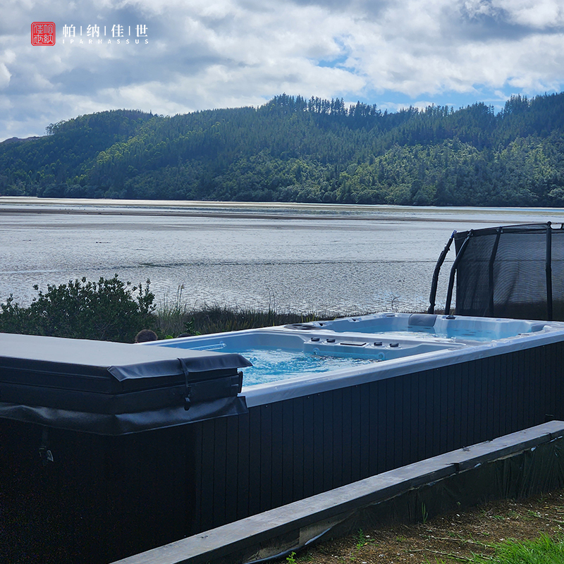 无边际泳池P785 别墅民宿成品游泳池 室内外深水冲浪池