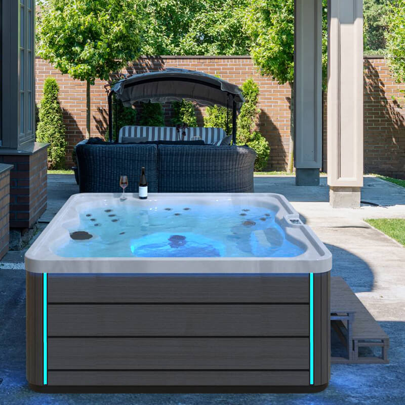 无边际泳池P788 别墅民宿成品游泳池 室内外深水冲浪池